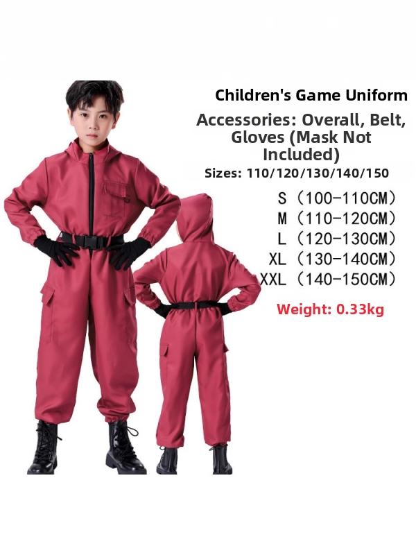 Rollimängude kostüümi komplekt: klouni mask ja täisülikond, polüester, 80–90% kangas sisaldus, Wu yimei, kevad 2025