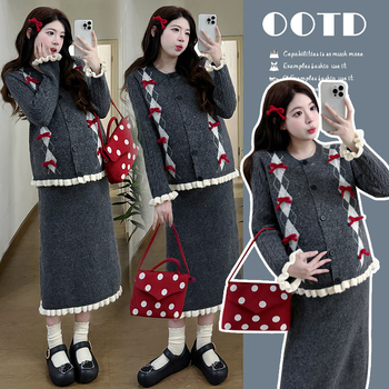 Rasedate seelikukostüüm, pikkade varrukatega, akrüülkangas, 95%+ koostis, tikand