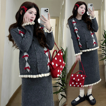 Rasedate seelikukostüüm, pikkade varrukatega, akrüülkangas, 95%+ koostis, tikand