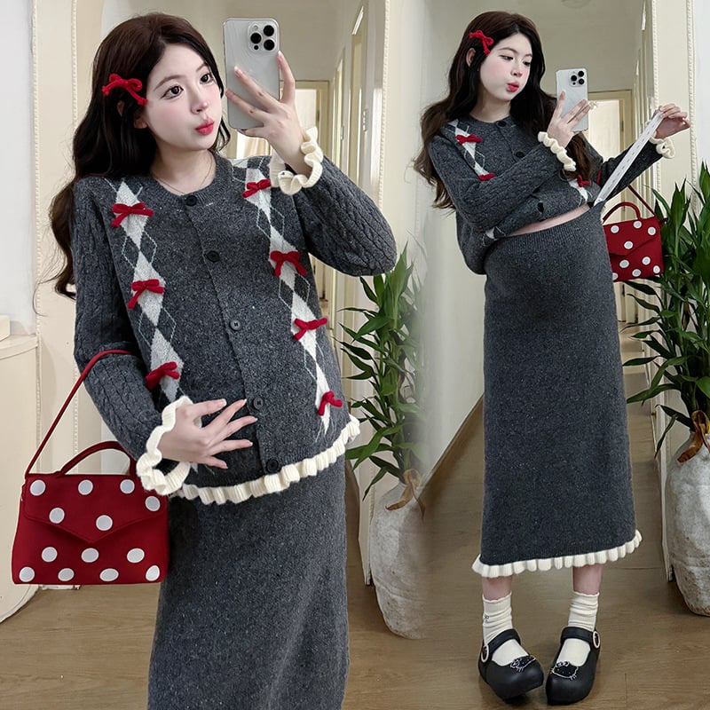 Rasedate seelikukostüüm, pikkade varrukatega, akrüülkangas, 95%+ koostis, tikand