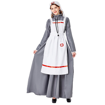 Cosplay kostüümide komplekt naisele arsti ja õde rollimänguks Haloweeniks, lavastuslik kasutus, puuvillane kangas, kevad 2025 väljaanne