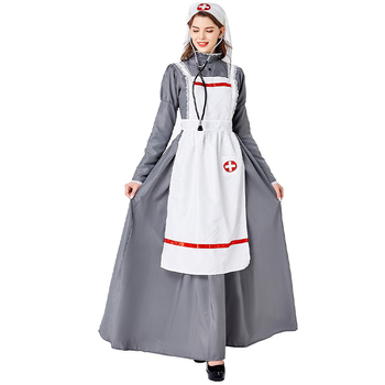 Cosplay kostüümide komplekt naisele arsti ja õde rollimänguks Haloweeniks, lavastuslik kasutus, puuvillane kangas, kevad 2025 väljaanne