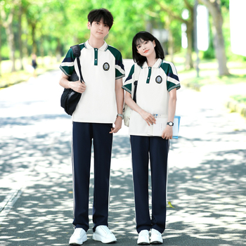 Set za parove: jesensko-zimski windbreaker i školska uniforma, trodjelni komplet (pamuk 80–90%, sekundarni pamuk <30%, jesen 2023)