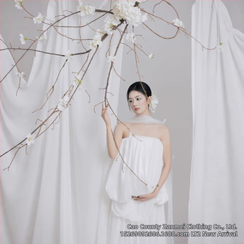 Rasedusfotode fotosessiooni komplekt, millel on midi seelik, polüesterkangas (50–70% polüester), 2025 talv