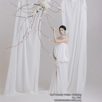 Rasedusfotode fotosessiooni komplekt, millel on midi seelik, polüesterkangas (50–70% polüester), 2025 talv