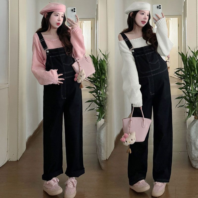 Tehotenský set s dlhým rukávom a nohavicami 3/4, chenille látka, hlavná zložka: spandex pod 30%