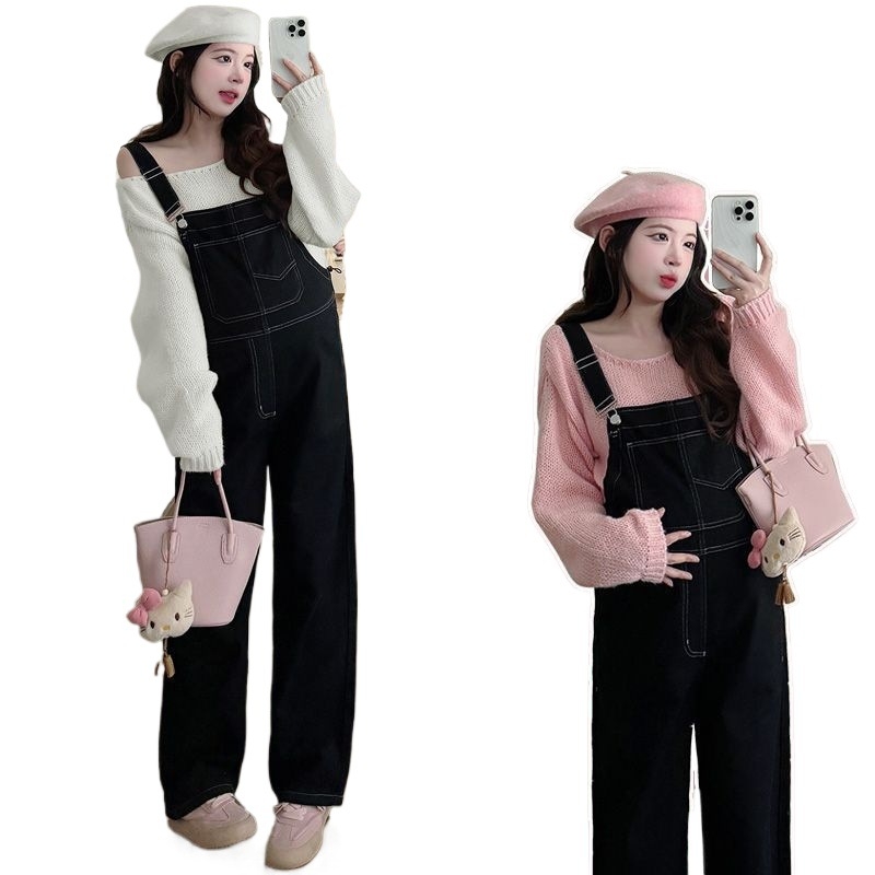 Tehotenský set s dlhým rukávom a nohavicami 3/4, chenille látka, hlavná zložka: spandex pod 30%