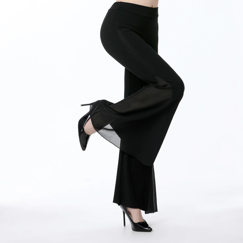 Kvadratses tantsu püksid, väliskangas modal 95% puuvillaga, vooder modal puuvillaga, ühtlane muster, täiskasvanud naistele