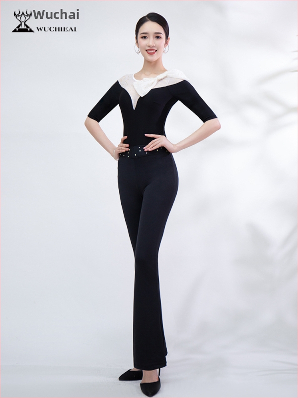 Body za moderni ples – Milk Silk tkanina, 80% poliester, za sve sezone, za žene