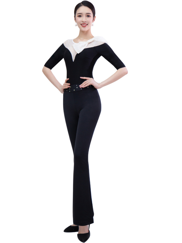 Body za moderni ples – Milk Silk tkanina, 80% poliester, za sve sezone, za žene