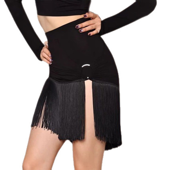 Latina tantsukleit bojtidega treeninguks – modalkangas, vooder Modal, sobib latino-, balleti- ja folkloori tantsudele, täiskasvanud naised