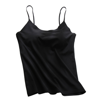 Hosszú jégselyem vállpánt nélküli felső, formázott kosarakkal, lélegző és kényelmes