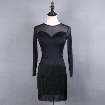 Hálós latin tánc felső hát nélküli, keresztezett pántokkal, 90% poliészter keverék, női modern tánc felső Belly és Latin tánchoz