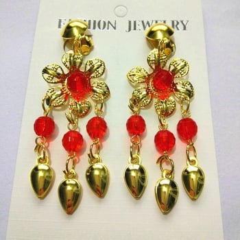 Metalne naušnice za Belly Dance s dragim kamenjem, Yan Zi Dance Rhyme - klipsi i kuka za uši, proljeće 2023