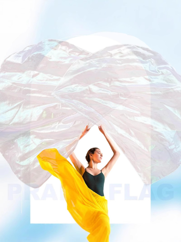 Dvostruka zastava za belly dance – polukružna zastava za otvorenje ceremonije, poliester 70–80%, Spandex <30%, Zimsko izdanje 2024