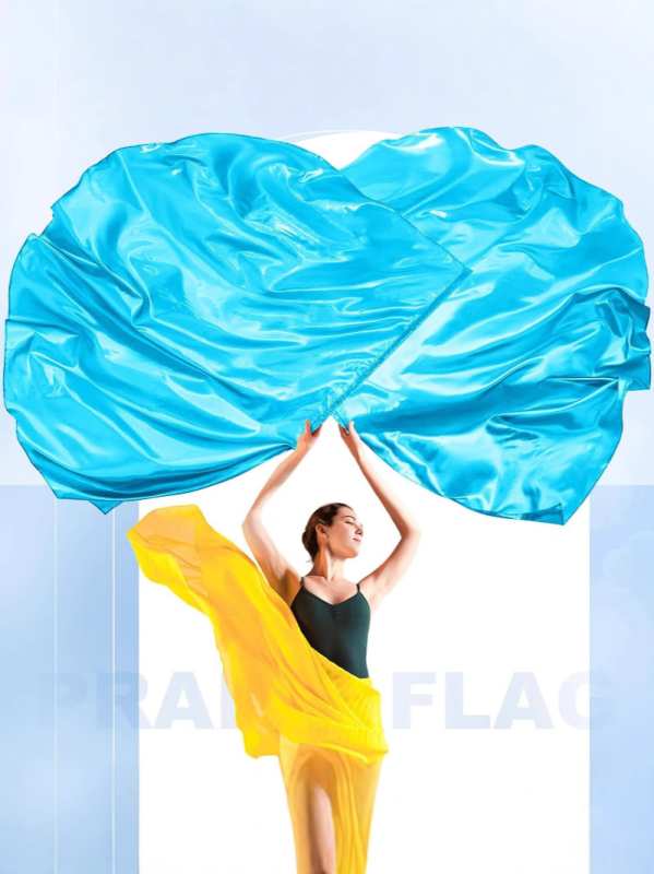 Dvostruka zastava za belly dance – polukružna zastava za otvorenje ceremonije, poliester 70–80%, Spandex <30%, Zimsko izdanje 2024