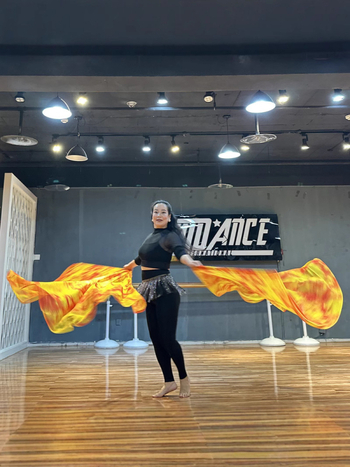 Zastava plesni rekvizit za belly dance | šifon | poliester (glavni materijal) | sadržaj platna 30–50% | kod 0102256