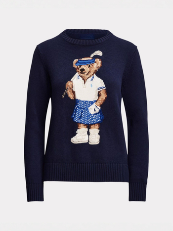 Dámska mikina s kapucňou a výšivkou medveďa, štíhla silueta, dlhé rukávy, vysoký golier.