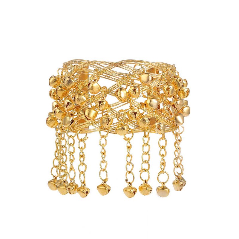 Narukvica s lancem za Belly Dance sa zvončićima — metal, elektropliranje, boemski stil, retro književnost i umjetnost