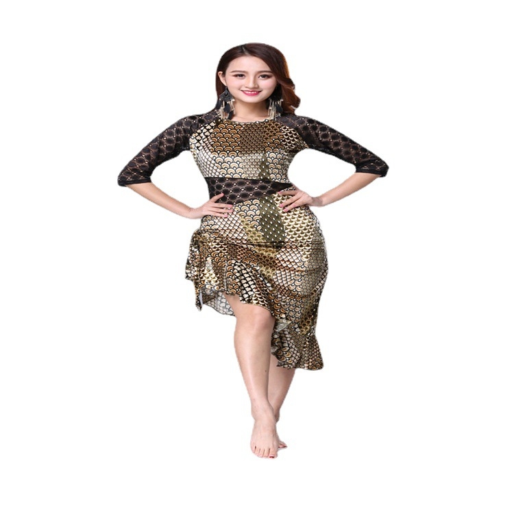 Sada kostýmov pre belly dance pre dospelých — jednofarebný vzor, Corduroy tkanina s Aramid 95% a Camel Velvet detaily; pre ženy, všetky ročné obdobia