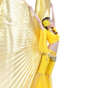 Torba sa krilima za Belly Dance – ranac rekvizitna torba s dizajnom krila; materijal: netkani tekstil, Nylon; podstava Poliester; pogodna za Belly Dance nastupe