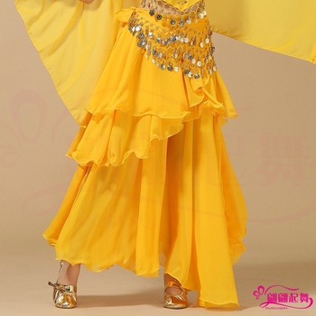 Костюм за ориенталски танц — индийски стил, обемна пола, 120D шифон, акрил, марка Yan Zi Dance Rhyme