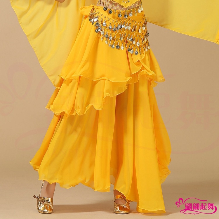 Костюм за ориенталски танц — индийски стил, обемна пола, 120D шифон, акрил, марка Yan Zi Dance Rhyme