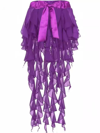 Trbušni ples šifonski pojas s lancem oko struka, glavni materijal poliester 70–80%, sekundarni poliester <30%