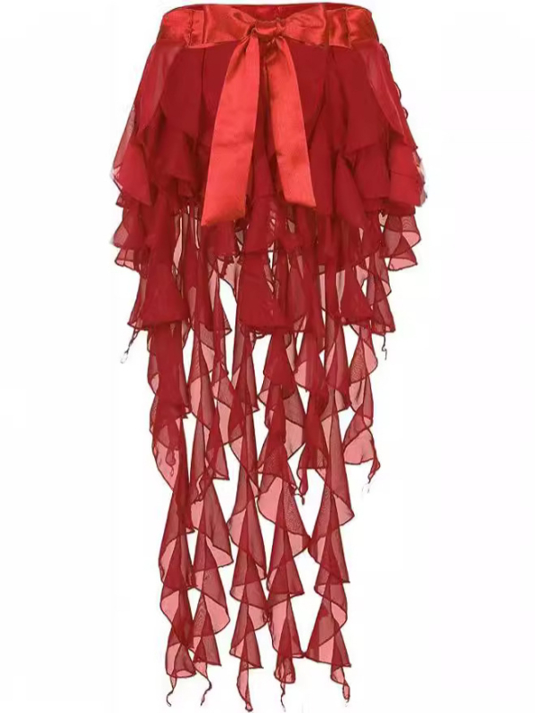 Trbušni ples šifonski pojas s lancem oko struka, glavni materijal poliester 70–80%, sekundarni poliester <30%