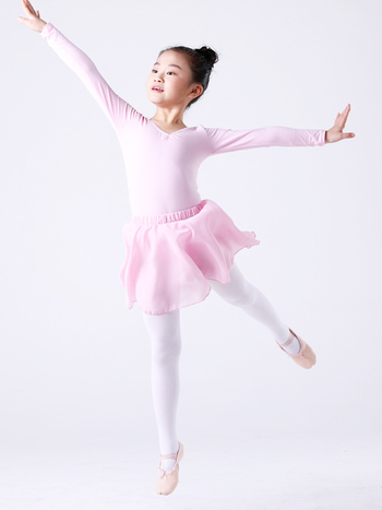 Dječja baletna suknja od šifona i mreže, bez bočnih šavova, lagana i elegantna, 100% poliester, podstava od spandexa