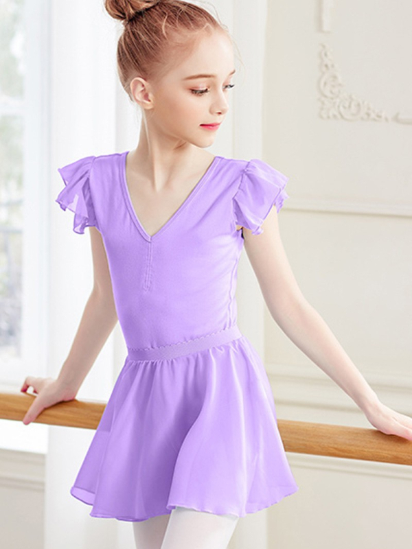 Dječja baletna suknja od šifona i mreže, bez bočnih šavova, lagana i elegantna, 100% poliester, podstava od spandexa