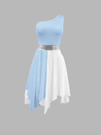 Dječji bez rukava kostim za baletne nastupe, uzrast 6–16 godina; poliester tkanina, mekana obrada, 30–50% glavnog poliester materijala, ljeto