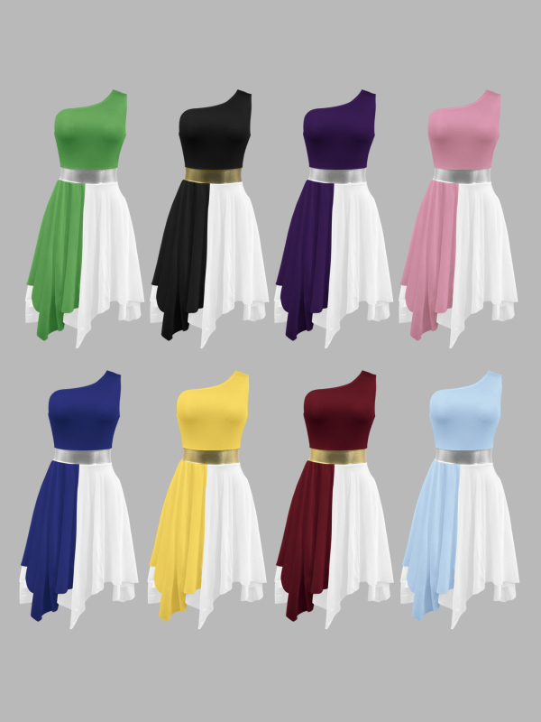 Dječji bez rukava kostim za baletne nastupe, uzrast 6–16 godina; poliester tkanina, mekana obrada, 30–50% glavnog poliester materijala, ljeto