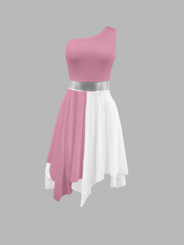 Dječji bez rukava kostim za baletne nastupe, uzrast 6–16 godina; poliester tkanina, mekana obrada, 30–50% glavnog poliester materijala, ljeto