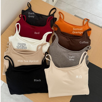 Camisoľový podprsenka/top, boková dĺžka, polyesterové vlákno, stredne tvarované košíky, jednovrstvé košíky