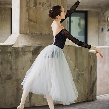 Îmbrăcăminte de balet pentru femei, țesătură poliester, amestec nylon