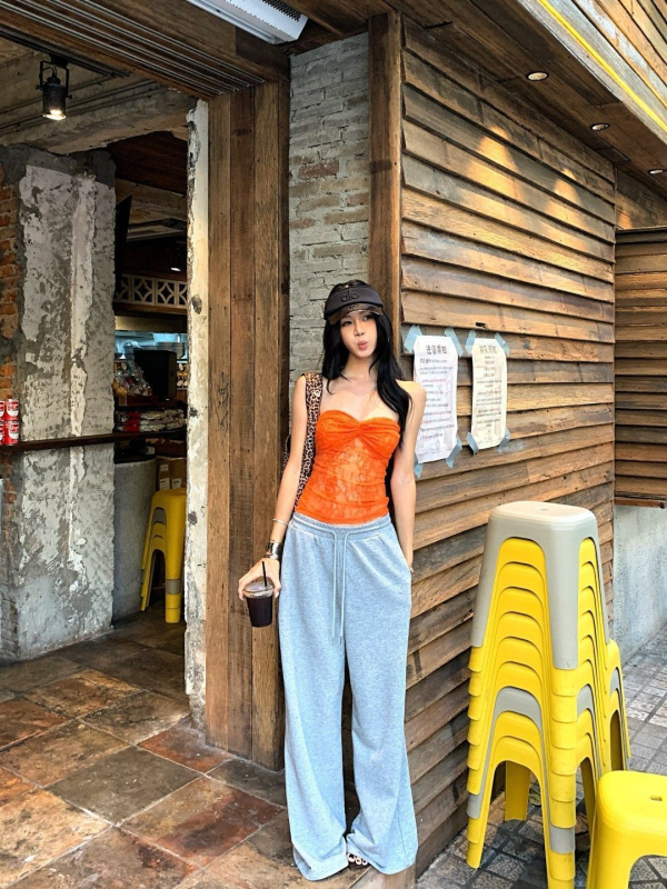 Krajkový Twist Tube Top pre ženy, zadný viazací dizajn, štíhla silueta, leto 2025, polyesterová látka