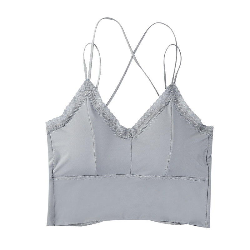 Plus veličina čipkasti tube top s umetkom za prsima, leđa bez naramenica, francuski stil – najlon