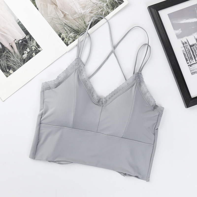 Plus veličina čipkasti tube top s umetkom za prsima, leđa bez naramenica, francuski stil – najlon