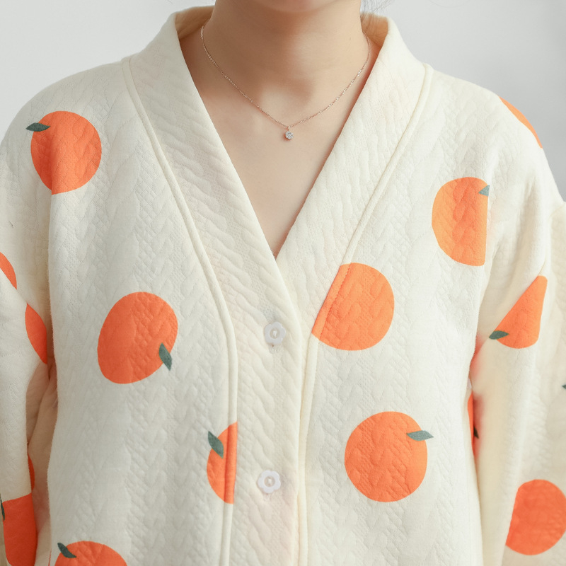 Zimske trudničke pidžame za dojenje, 100% pamuk, debeli materijal 201–250 g/m², kućna odjeća poslije poroda.