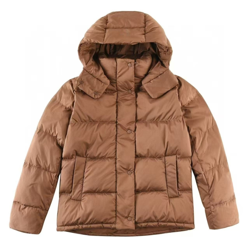 Putian Lulu ženska jakna s kapuljom, debela, uski kroj, punilo od kačjeg pera 86–90%