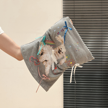 Top tube s potlačou psa, bez ramien, štíhly strih, bavlna 90–95%, s výplňou na prsia