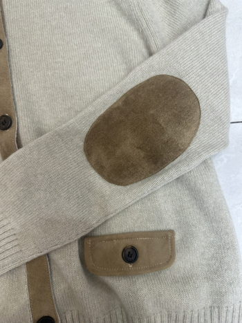 Kasmirový pletený cardigan s vysokým golierom, voľný strih, dlhé rukávy, normálna dĺžka