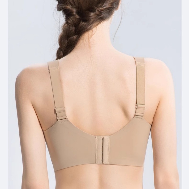 Õmblusteta rinnahoidja täis kaussidega, õhukesed vormitud kausid, seljaosa nelja rea konks-kinnitus, fikseeritud kahekordsed õlarõngad