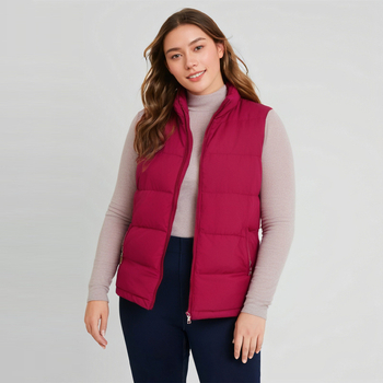 Ženski pufasti kaput od pamuka, debeli materijal, stojeći ovratnik s zatvaračem, jesen 2024