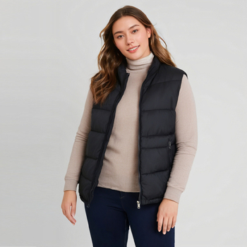 Ženski pufasti kaput od pamuka, debeli materijal, stojeći ovratnik s zatvaračem, jesen 2024