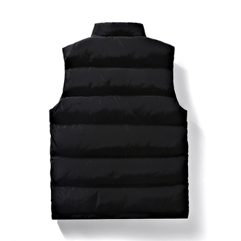 Muška pamučna puffer vest – zimska toplina, bez kapulje, bočni džepovi, korejski stil