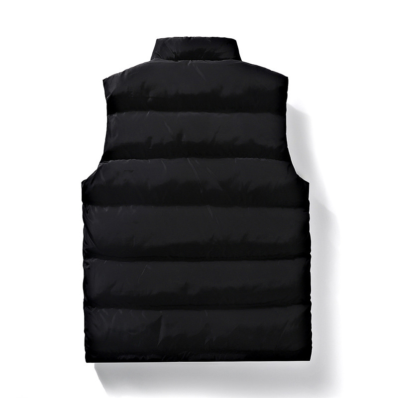 Muška pamučna puffer vest – zimska toplina, bez kapulje, bočni džepovi, korejski stil