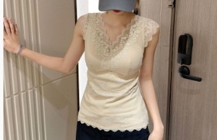 Δαντελένιο bralette wrap/tube top από νάιλον, αναπνεύσιμο, όμορφο πίσω, μεσαίου τύπου cups, πλήρης cup, Άνοιξη 2024