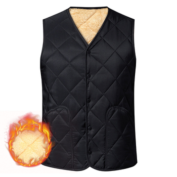 Muški pamučni prsluk s flis podstavom, kratka kroja, uski kroj, džepovi patch, Zimska 2025